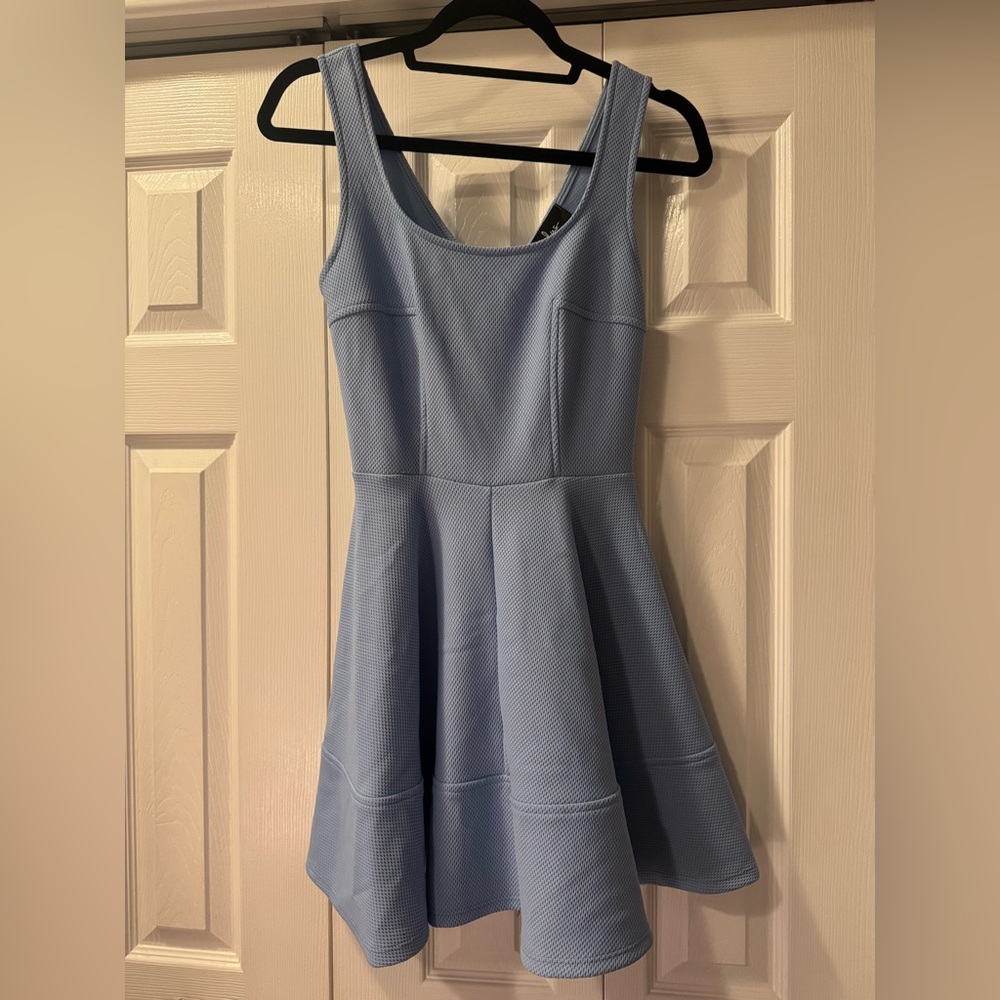 Periwinkle Skater Dress from Lulus